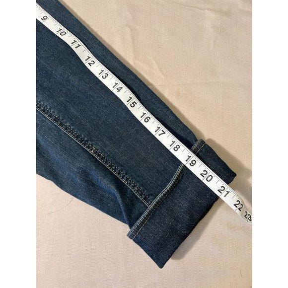 Women's Coldwater Creek‎ Denim Blue Collared Jean Jacket 3/4 Sleeves 18W - Picture 8 of 12